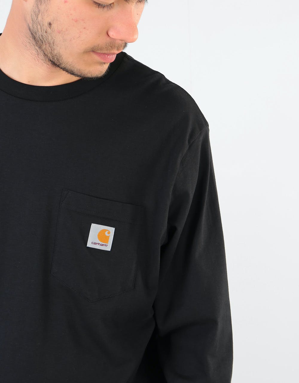 Carhartt WIP L/S Pocket T-Shirt - Black