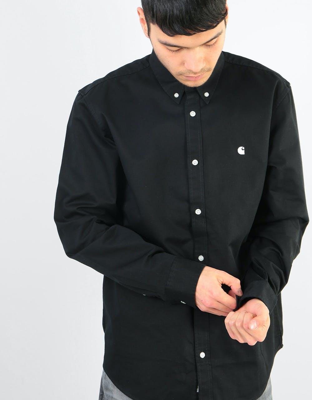 Carhartt WIP L/S Madison Shirt - Black/Wax