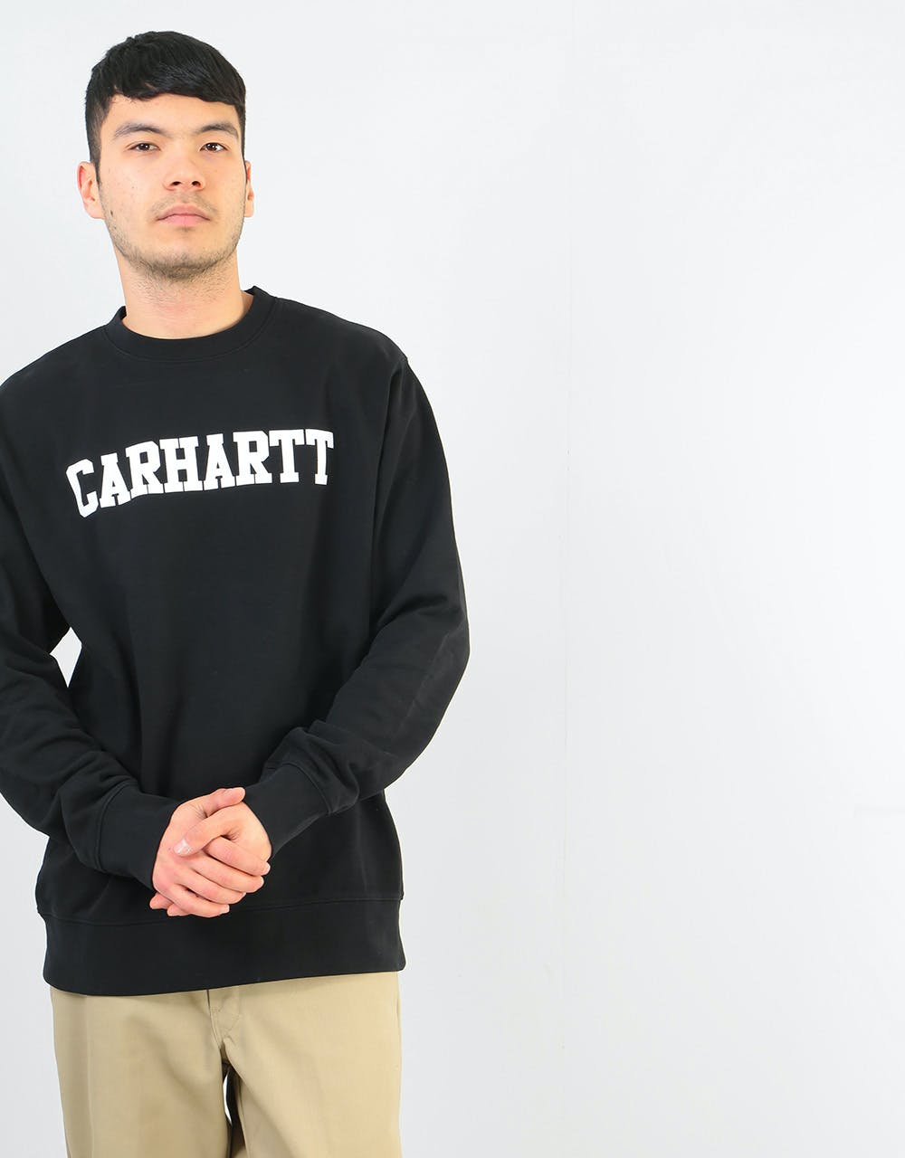 Carhartt WIP College Sweatshirt - Black/White