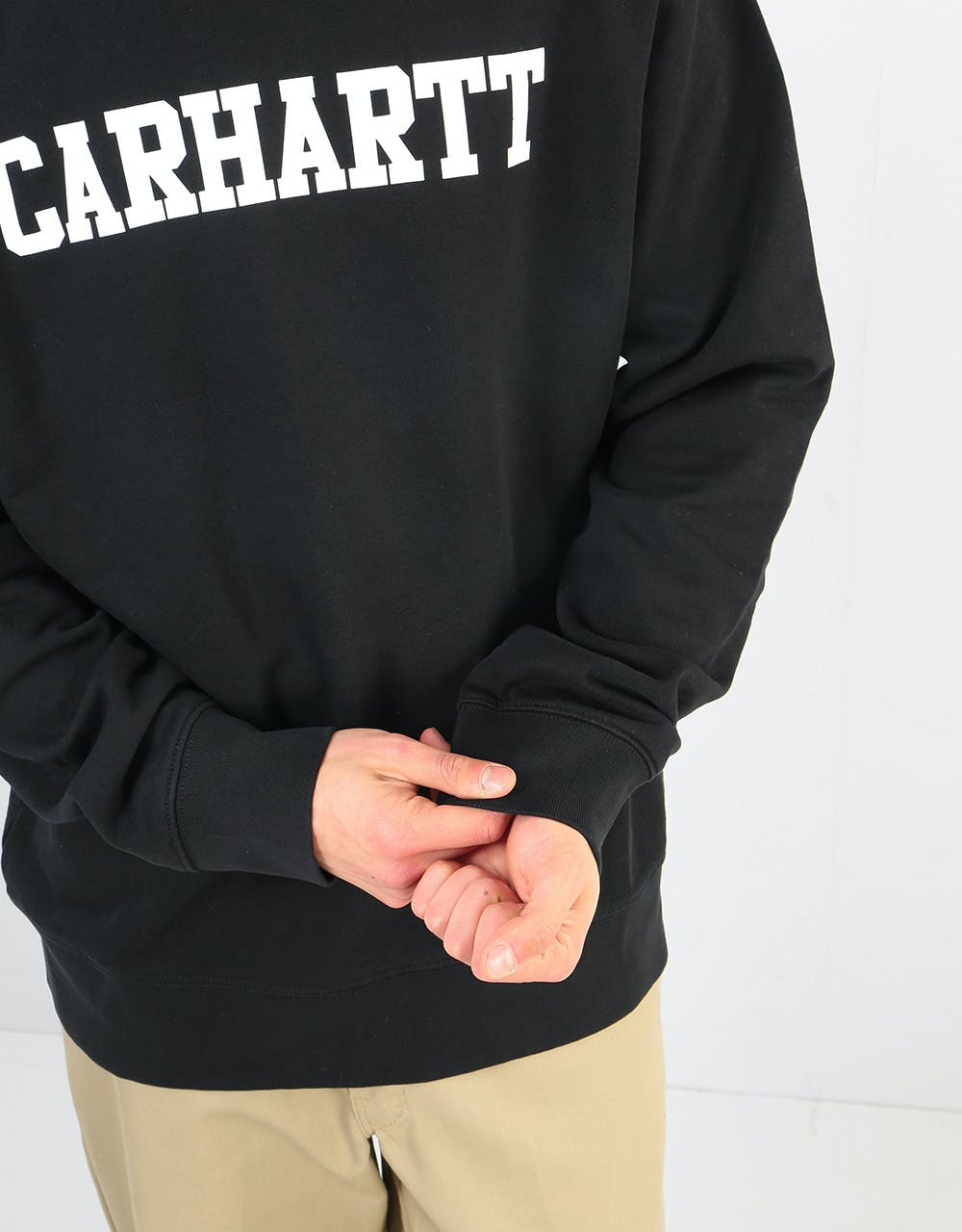 Carhartt WIP College Sweatshirt - Black/White