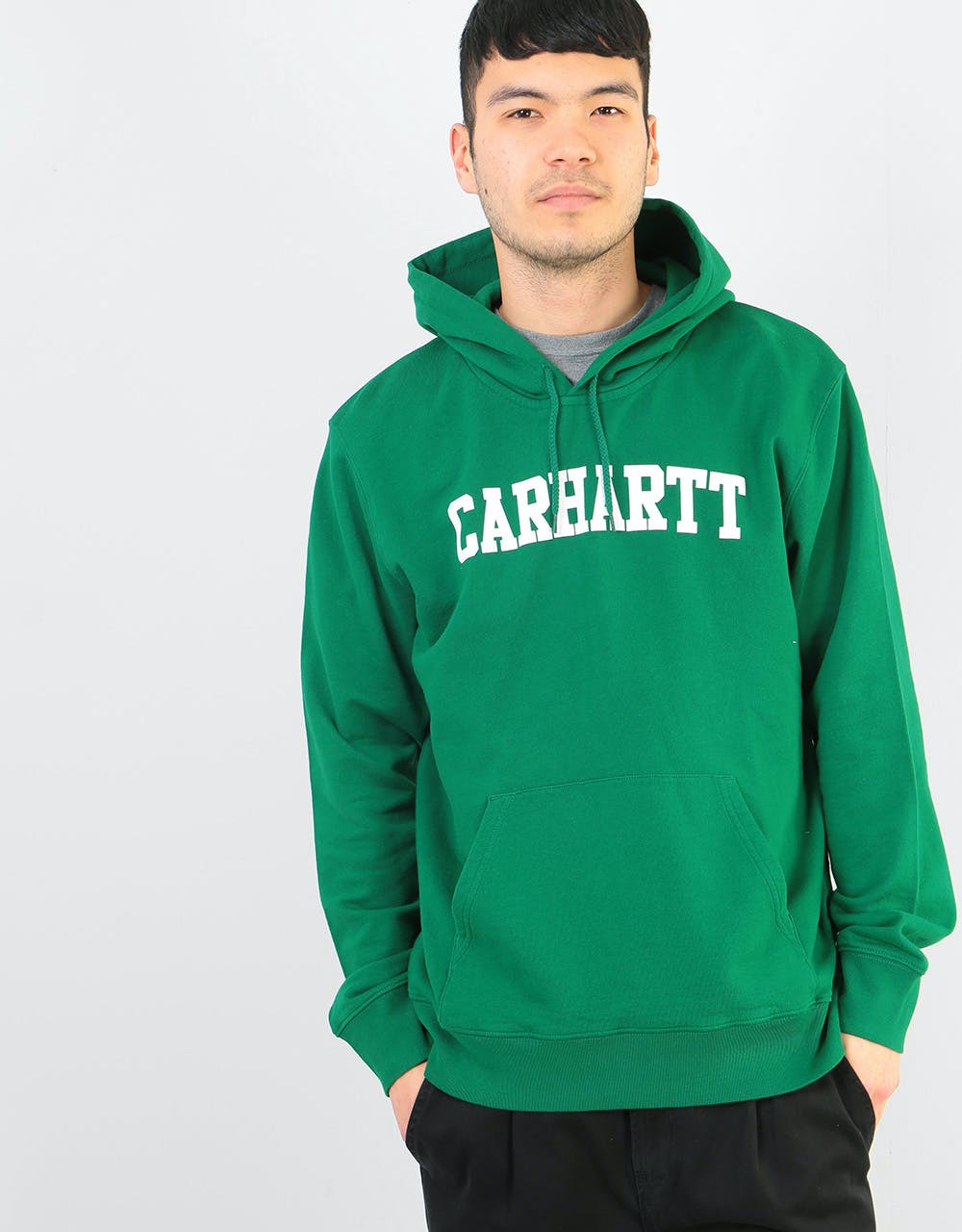 Carhartt WIP Hooded College Sweatshirt - Dragon/White