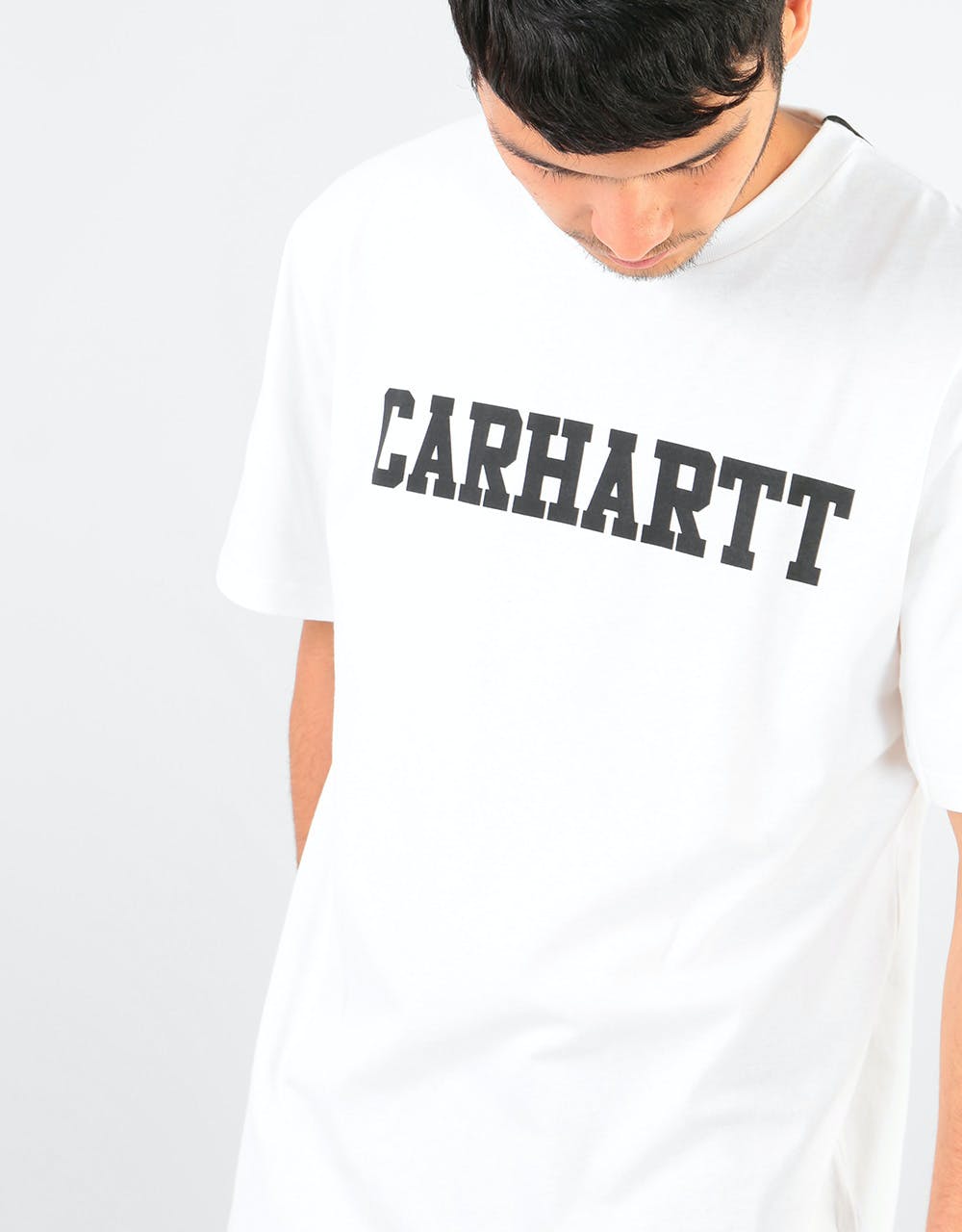Carhartt WIP S/S College T-Shirt - White/Black