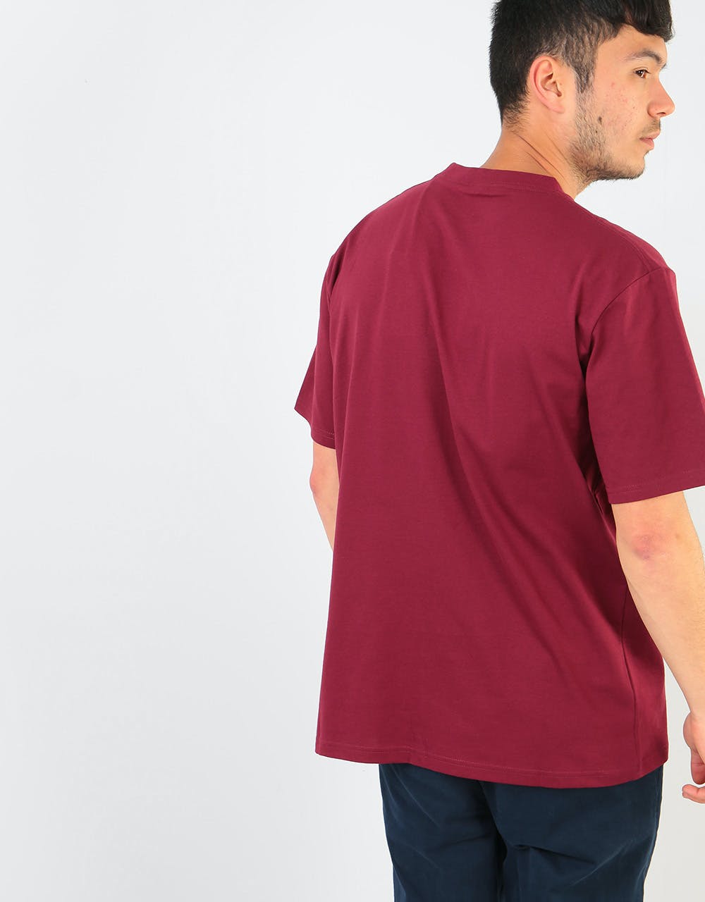 Carhartt WIP S/S College T-Shirt - Mulberry/White