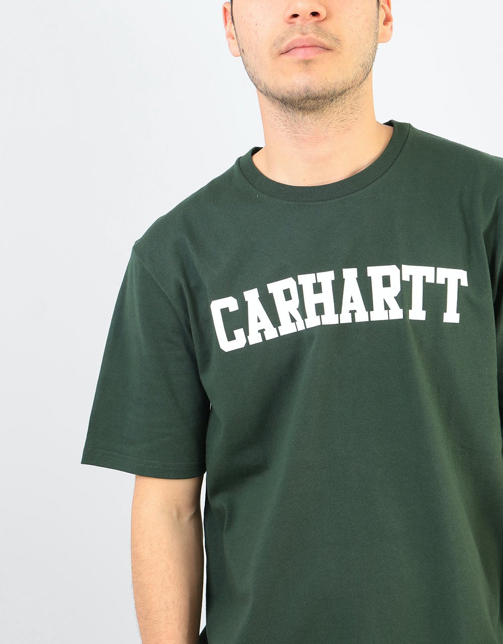 Carhartt WIP S/S College T-Shirt - Loden/White