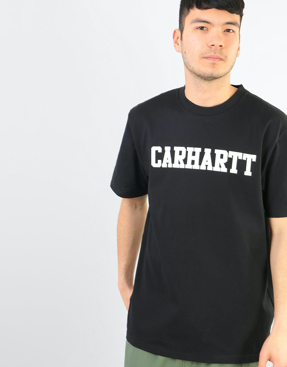 Carhartt WIP S/S College T-Shirt - Black/White