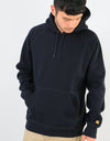 Carhartt WIP Hooded Chase Sweatshirt - Dark Navy/Gold