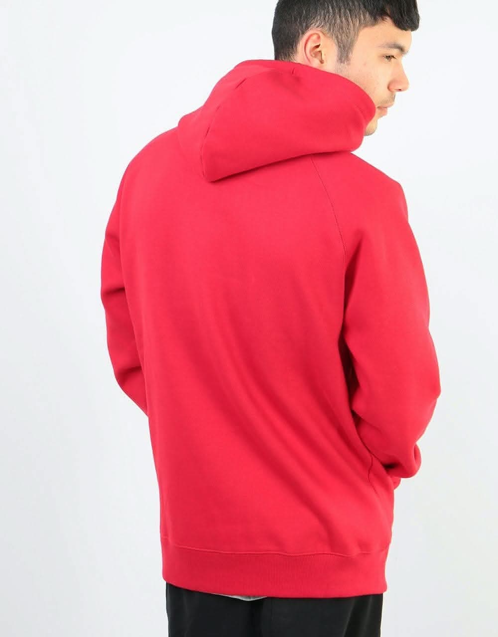 Carhartt WIP Hooded Chase Sweatshirt - Cardinal/Gold