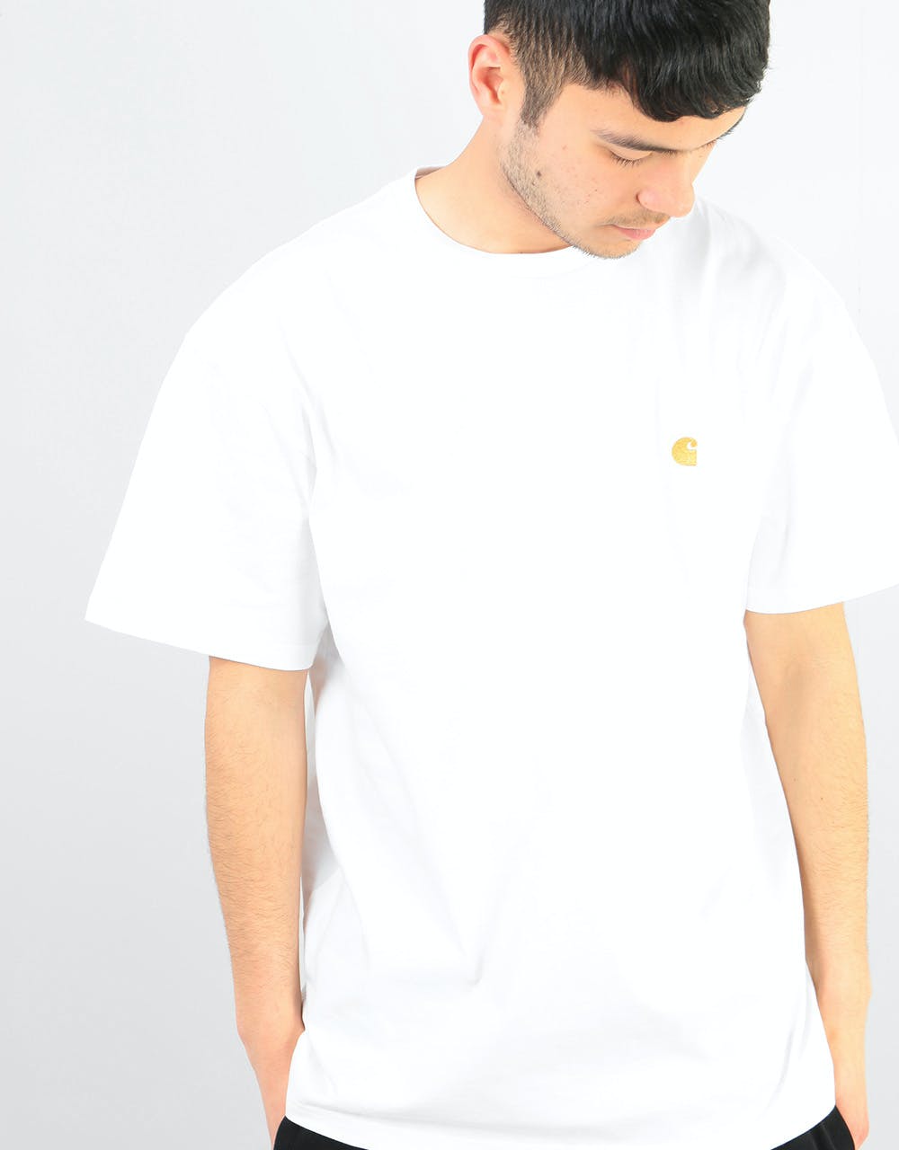 Carhartt WIP S/S Chase T-Shirt - White/Gold