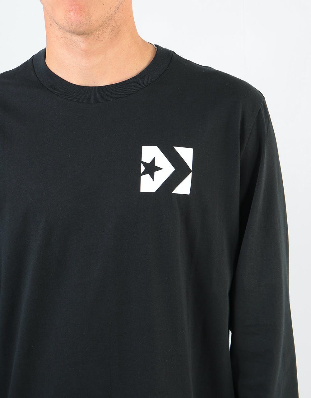 Converse Wordmark L/S T-Shirt - Black