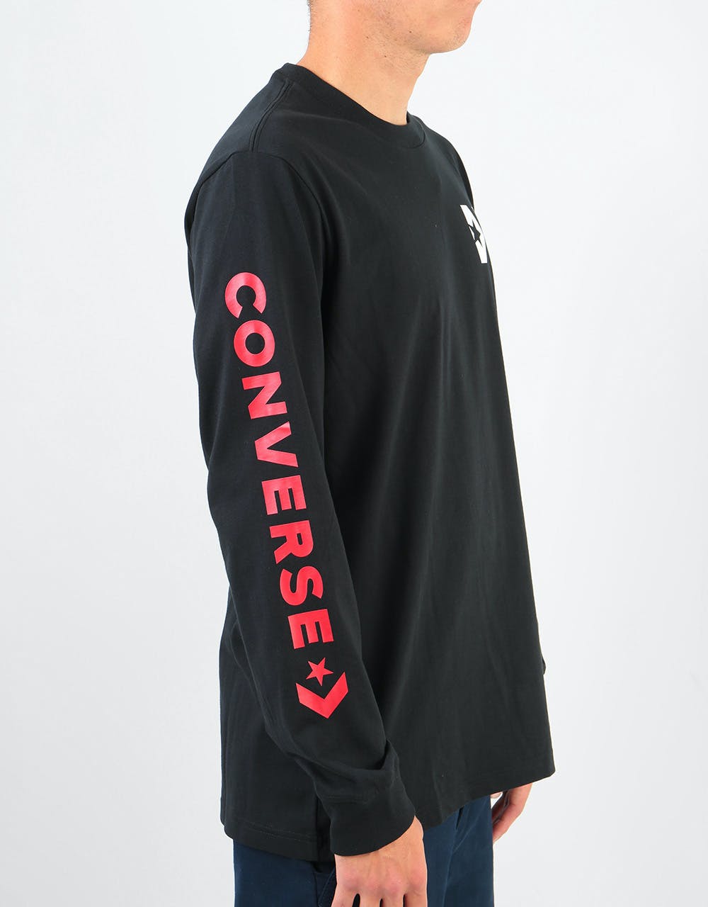 Converse Wordmark L/S T-Shirt - Black