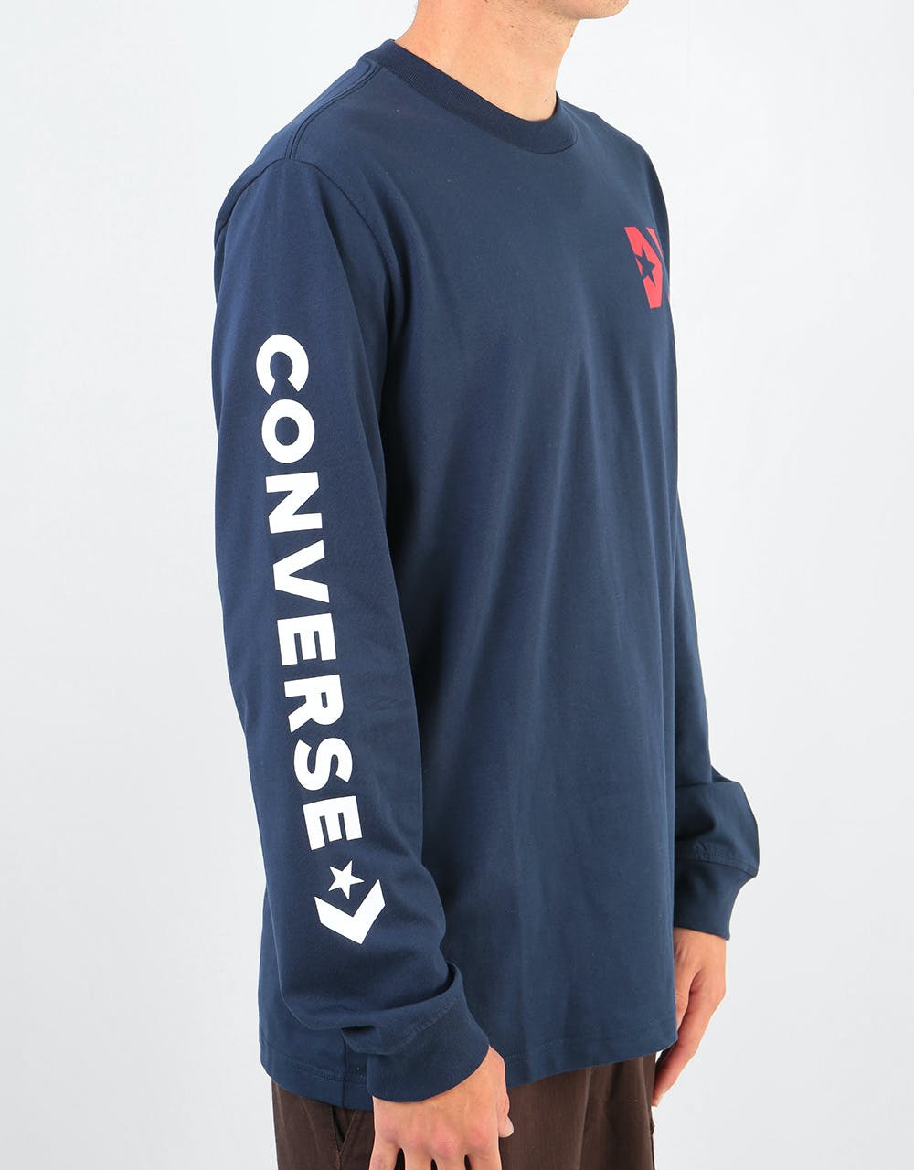 Converse Wordmark L/S T-Shirt - Obsidian