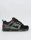 DVS Commanche Skate Shoes - Black/Charcoal/Red Nubuck