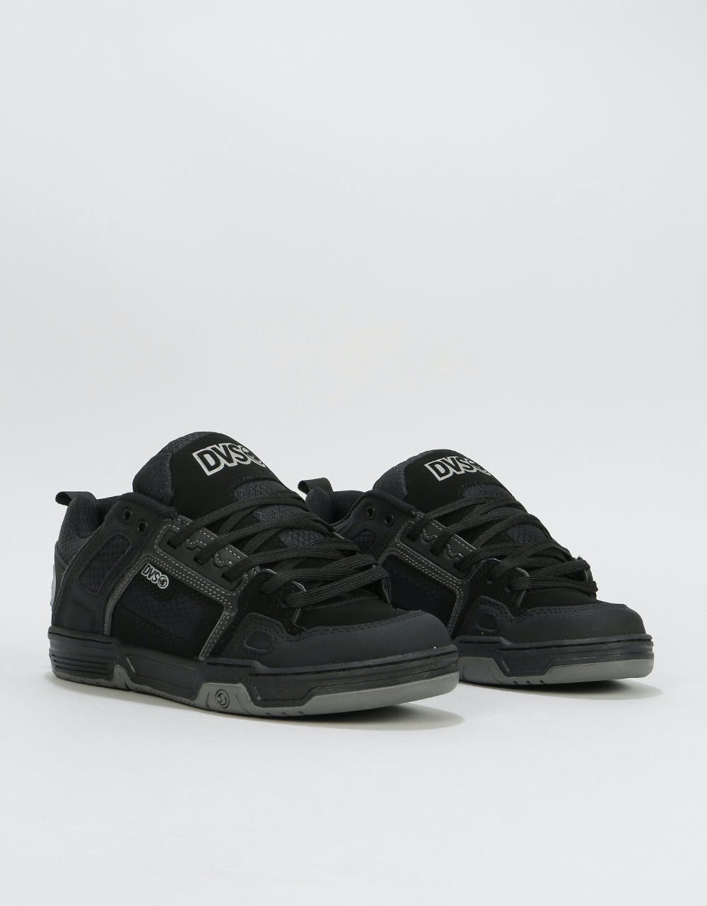 DVS Commanche Skate Shoes - Black Reflective/Charcoal Nubuck