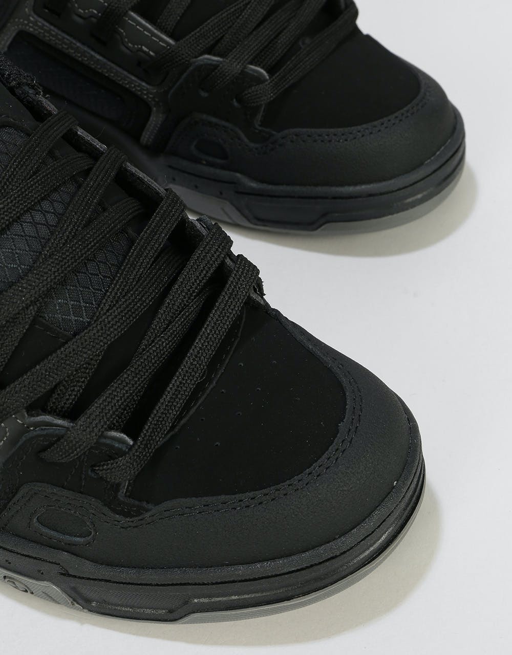 DVS Commanche Skate Shoes - Black Reflective/Charcoal Nubuck