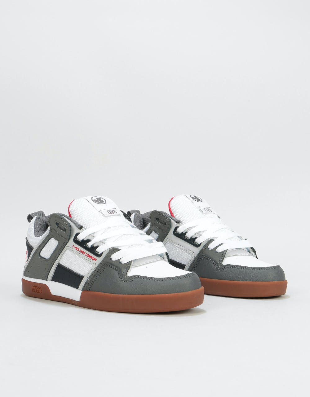 DVS Commanche 2.0 Skate Shoes - White/Grey/Navy/Nubuck
