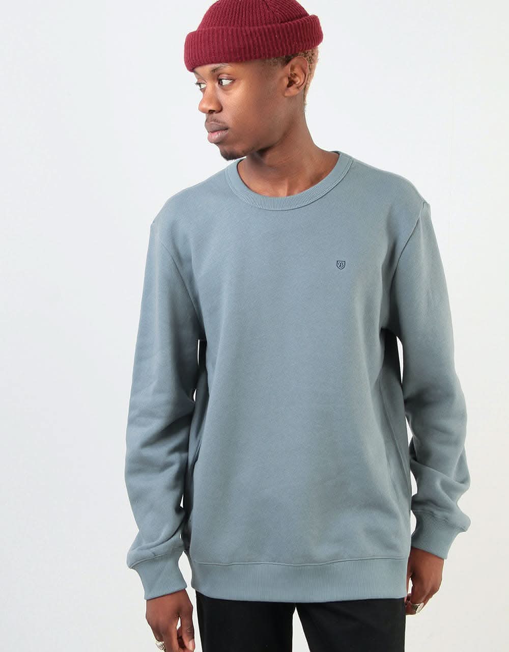 Brixton B-Shield Crew Fleece - Blue Haze