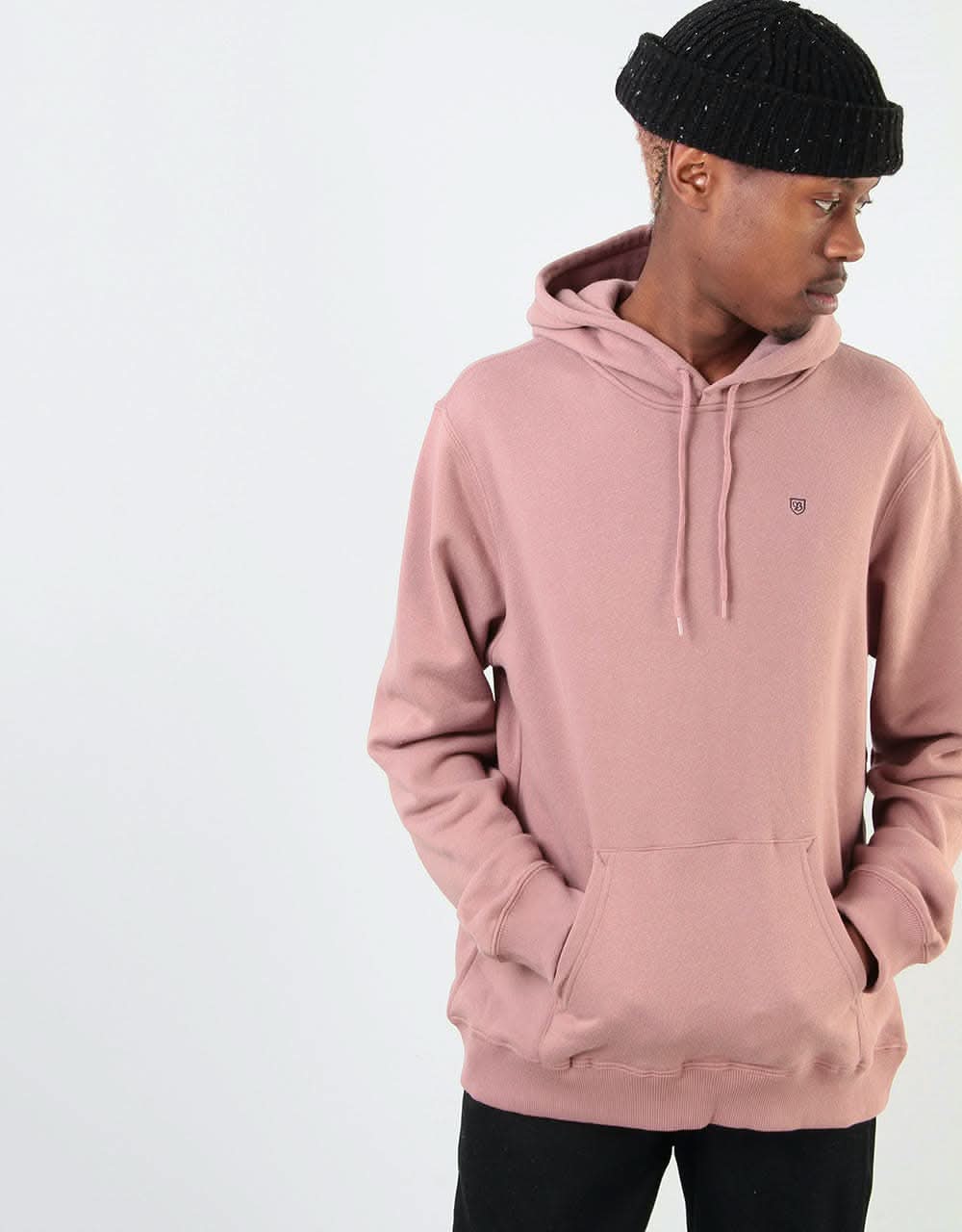 Brixton B-Shield Hood Fleece - Mauve