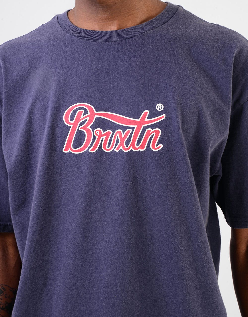 Brixton Stith VI T-Shirt - Washed Navy