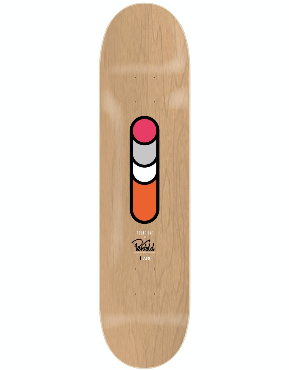 Route One x Mr. Penfold Dog Ends Skateboard Deck - 8"