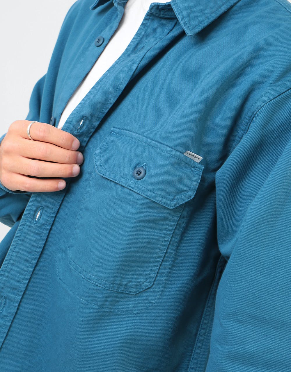 Carhartt WIP L/S Reno Shirt - Prussian Blue