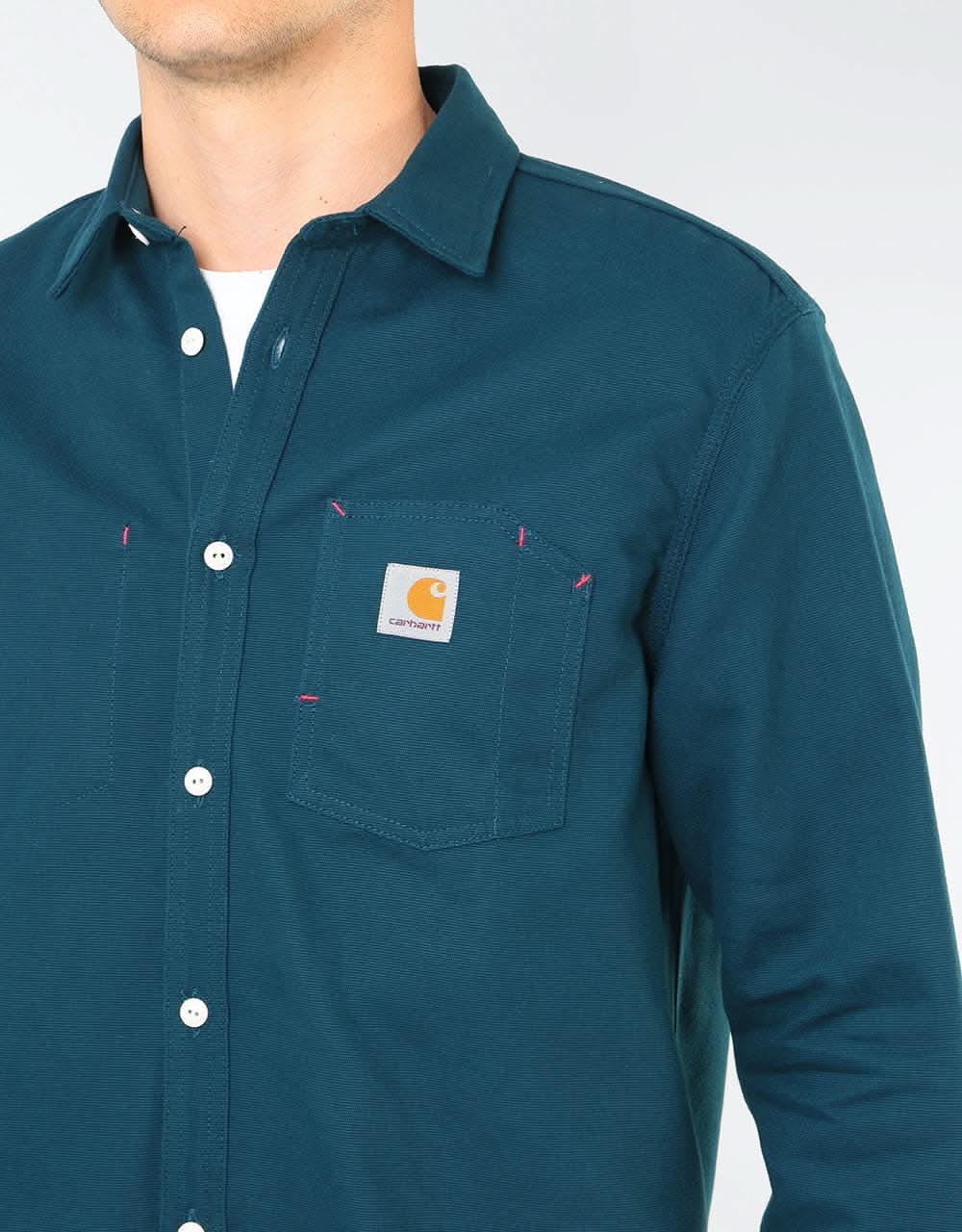 Carhartt WIP L/S Tony Shirt - Duck Blue