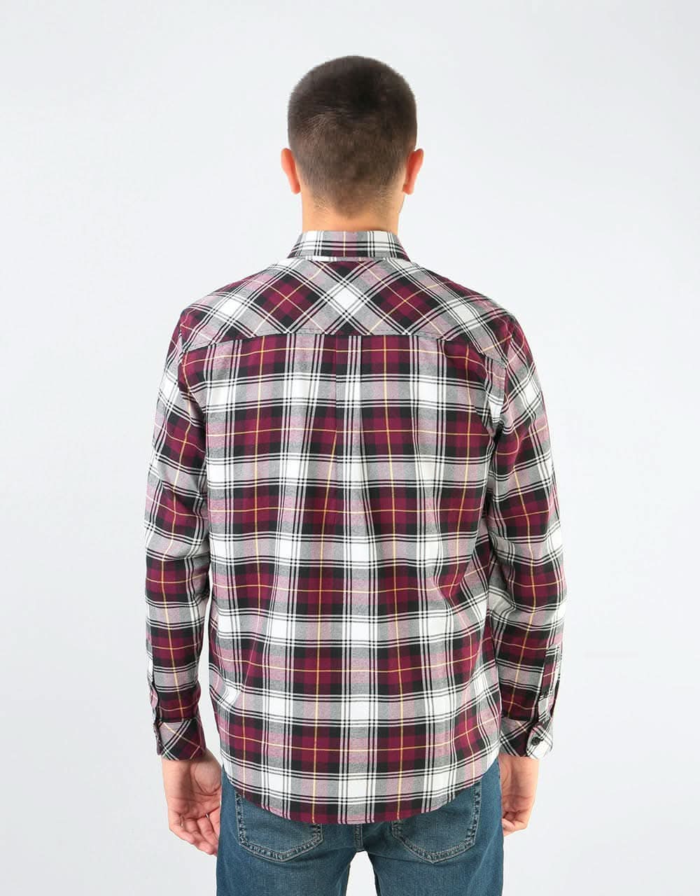 Carhartt WIP L/S Bostwick Shirt - Bostwick Check/Merlot