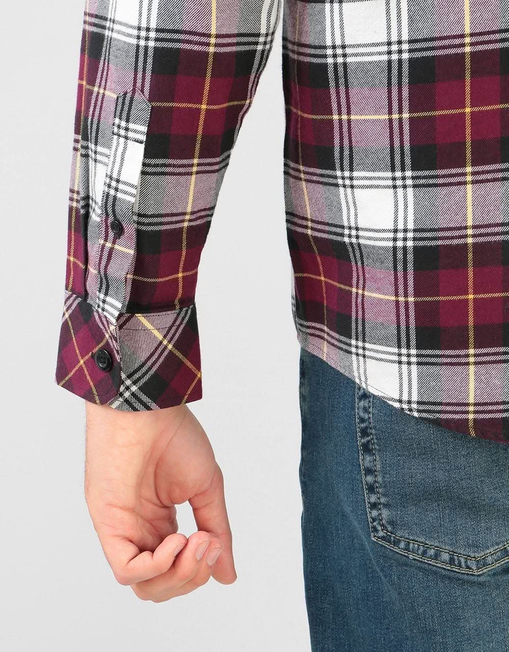 Carhartt WIP L/S Bostwick Shirt - Bostwick Check/Merlot