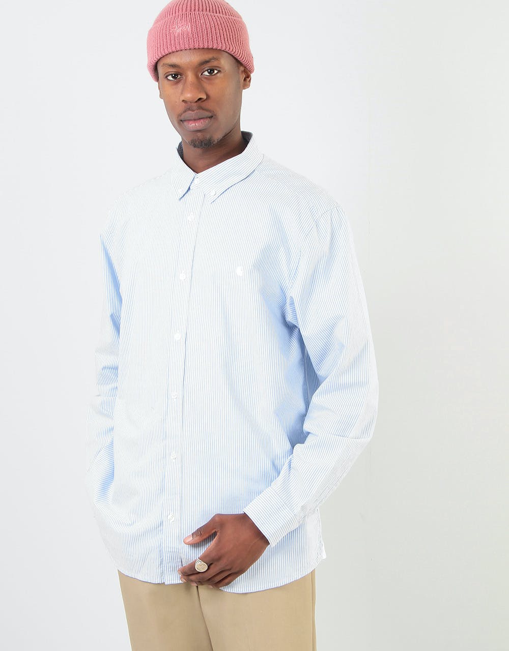 Carhartt WIP L/S Duffield Shirt - Bleach/White