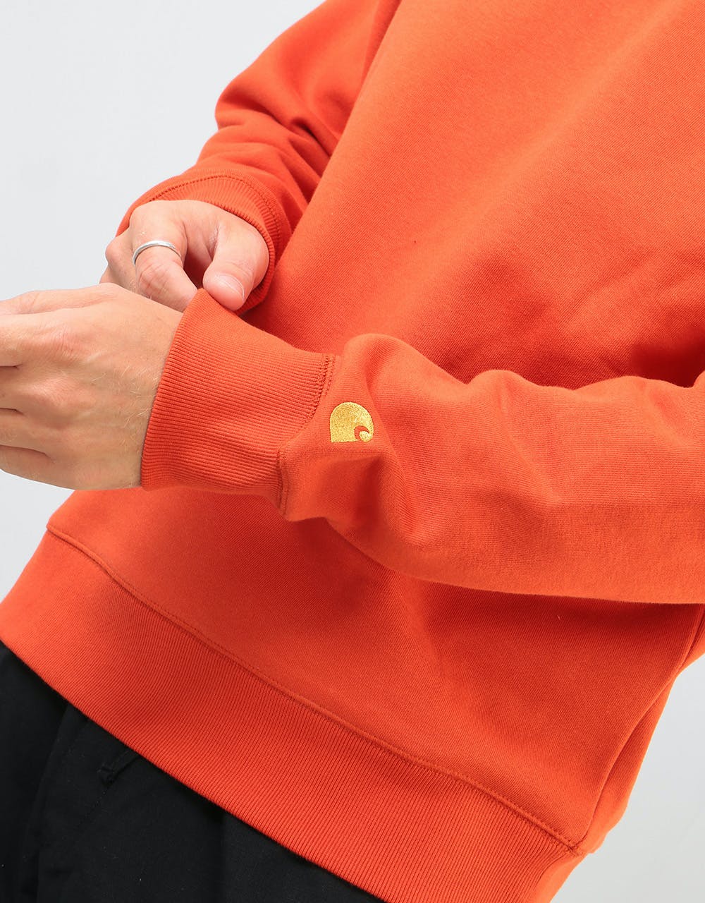 Carhartt WIP Chase Sweatshirt - Brick Orange/Gold