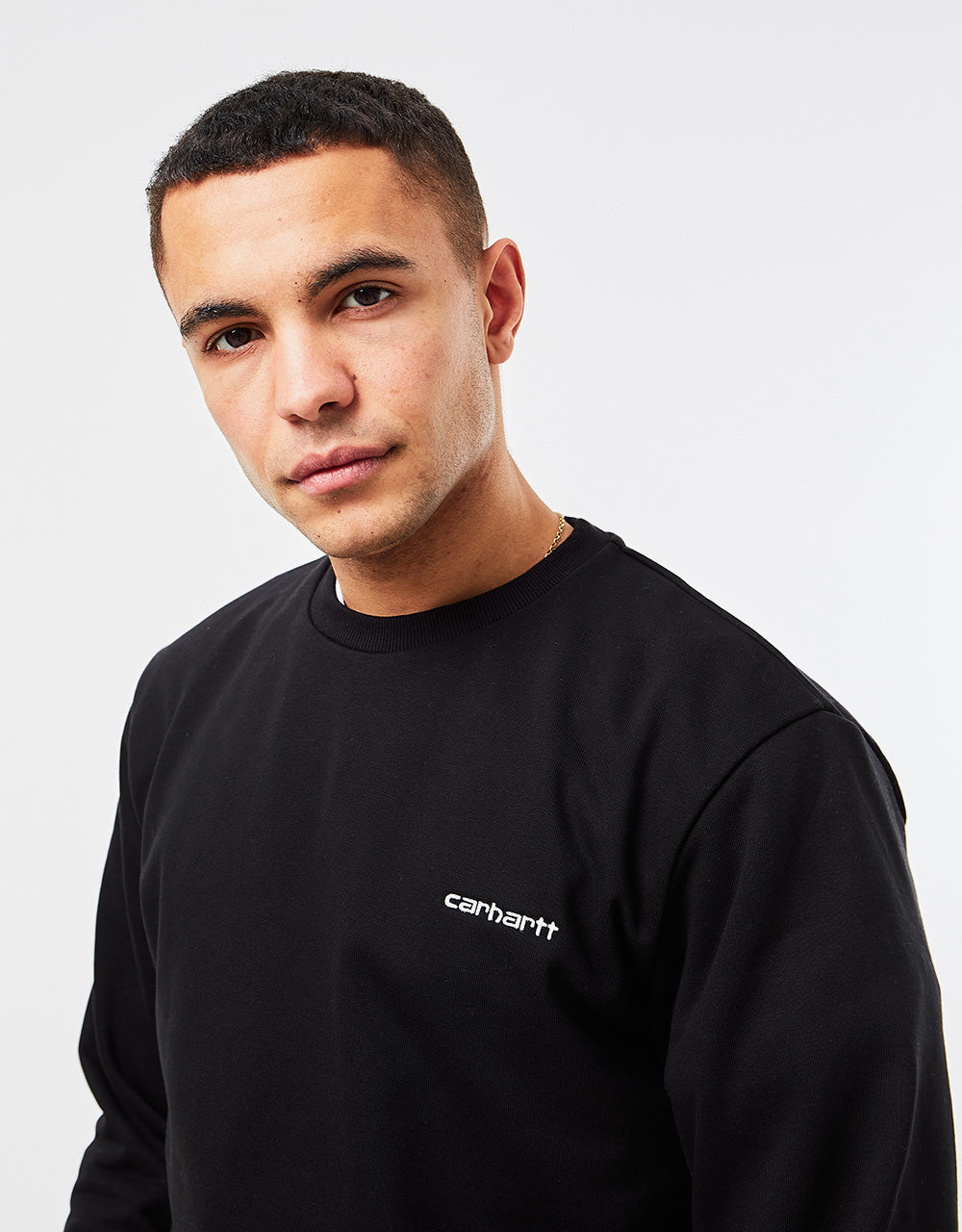 Carhartt WIP Script Embroidery Sweatshirt - Black/White