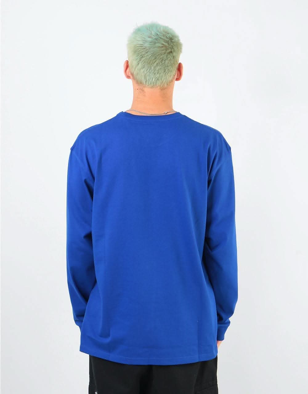 Carhartt WIP L/S Chase T-Shirt - Thunder Blue/Gold