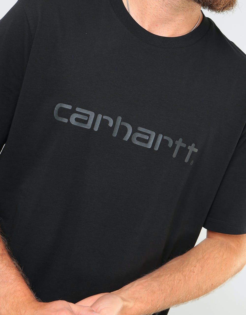 Carhartt WIP S/S Script T-Shirt - Black/Black