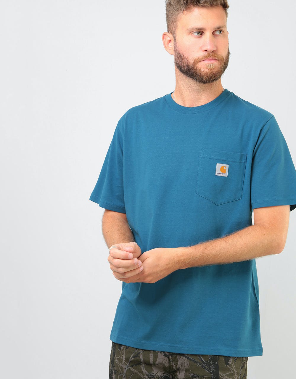 Carhartt WIP S/S Pocket T-Shirt - Prussian Blue