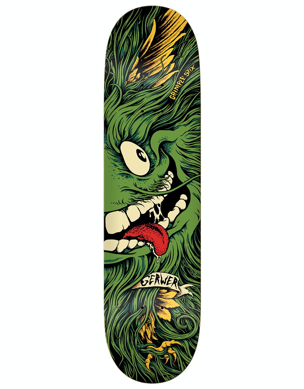 Grimple Stix (Anti Hero) Gerwer Collab Skateboard Deck - 8.06"
