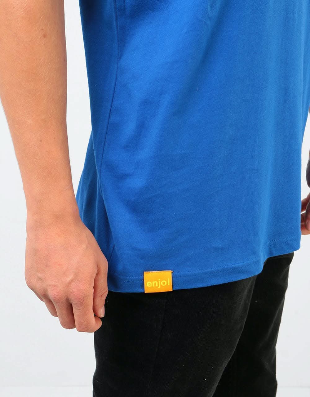 Enjoi Small Blue Panda Patch Premium T-Shirt - Royal
