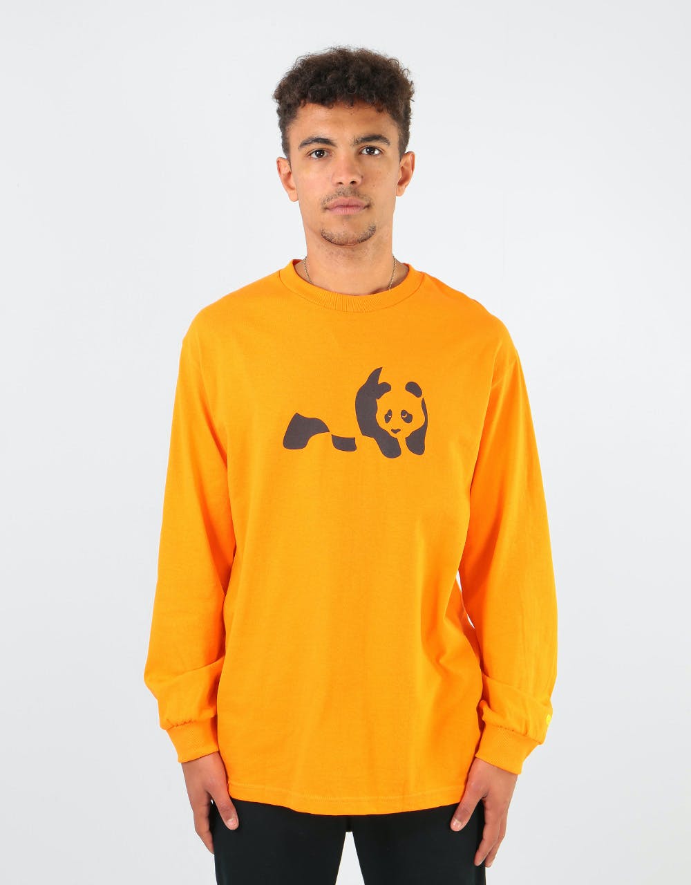 Enjoi Panda L/S T-Shirt - Orange
