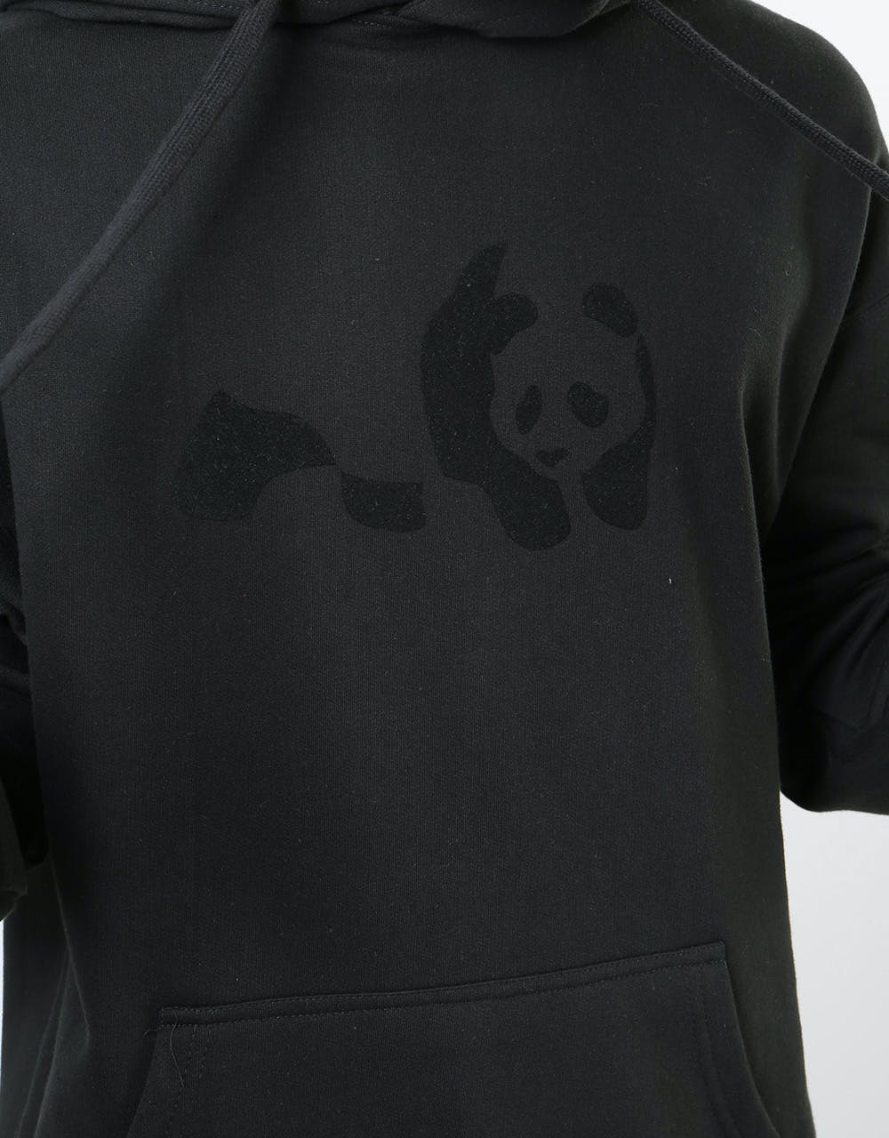 Enjoi Panda Flocking Pullover Hoodie - Black