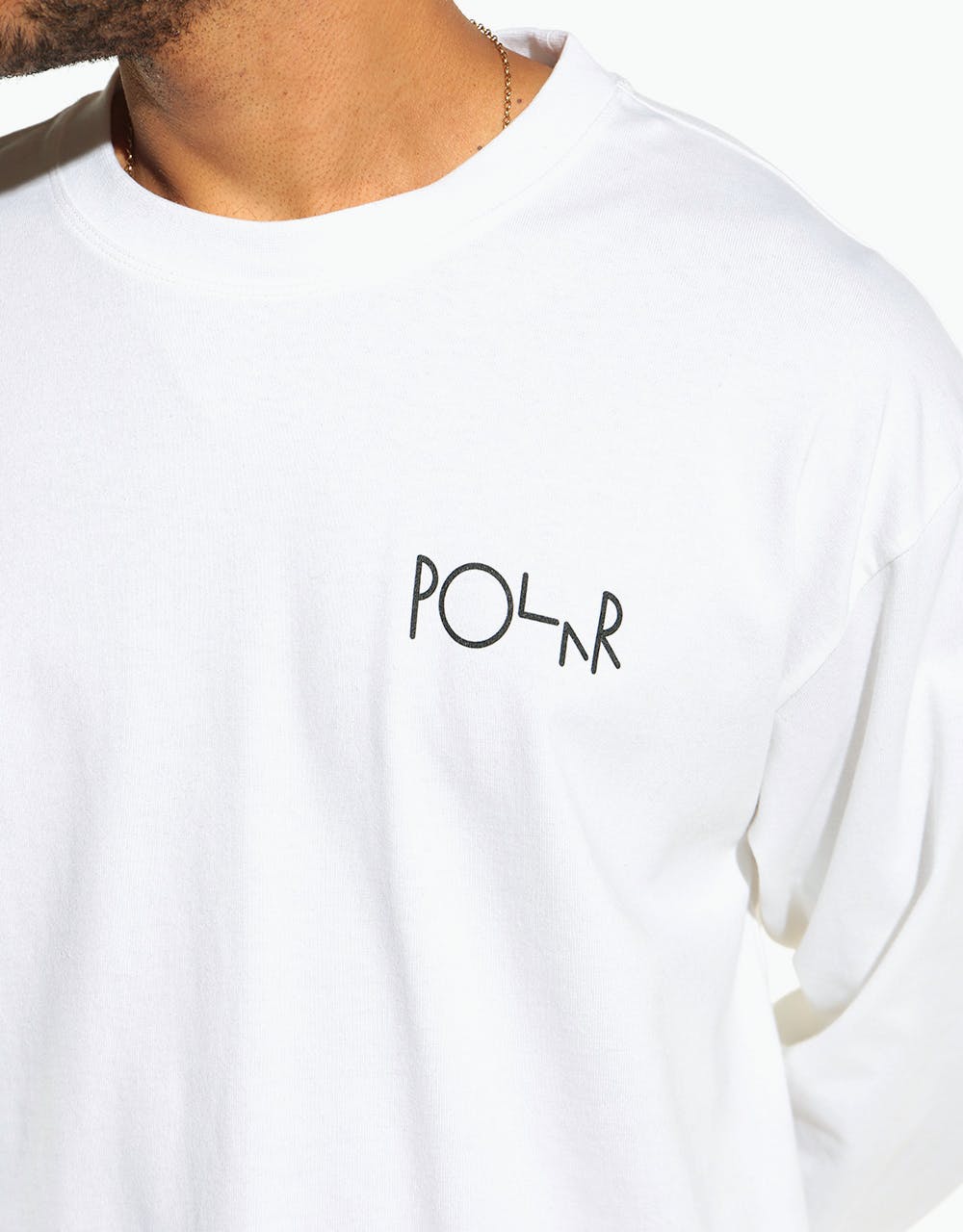 Polar Happy Sad Fill Logo L/S T-Shirt - White