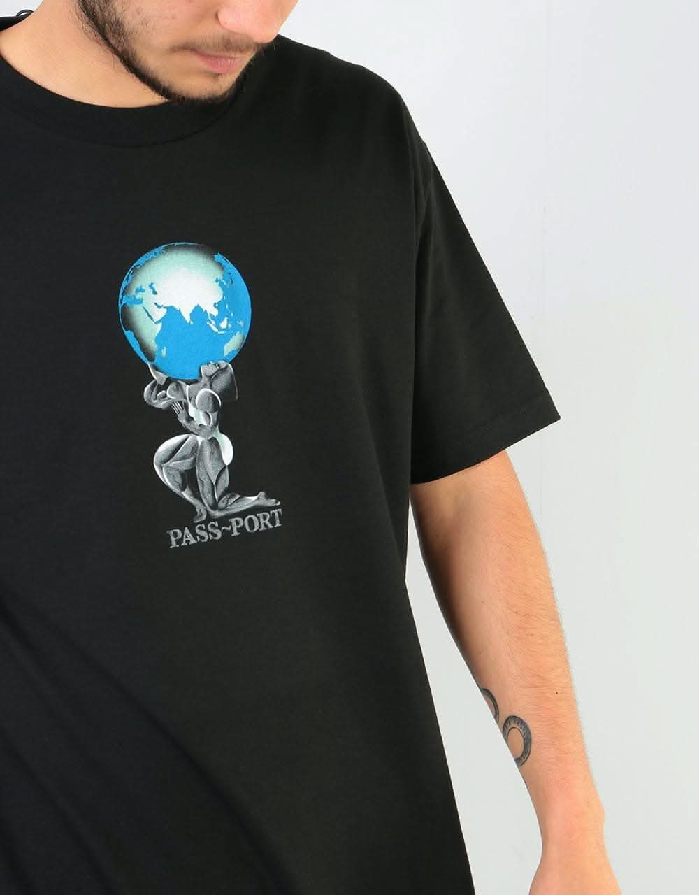 Pass Port World Power T-Shirt - Black