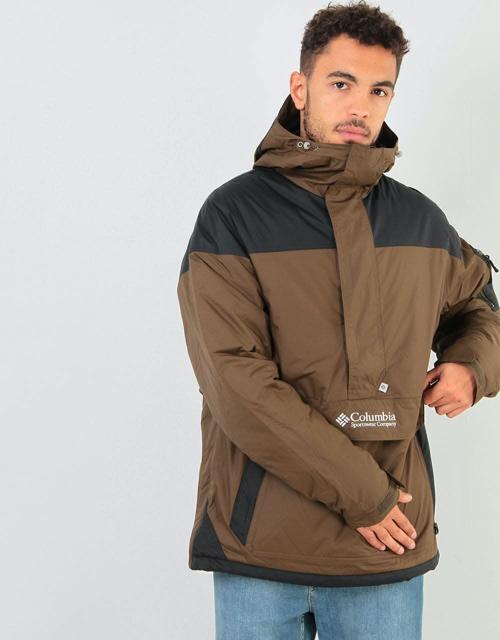 Columbia Challenger™ Pullover Jacket - Olive Green/Black