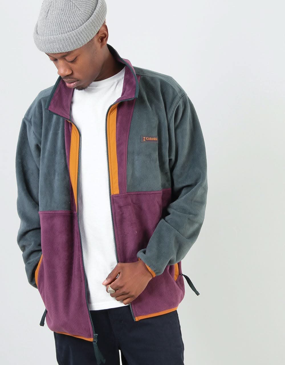 Columbia Back Bowl FZ Fleece - Night Shadow/Black/Cherry