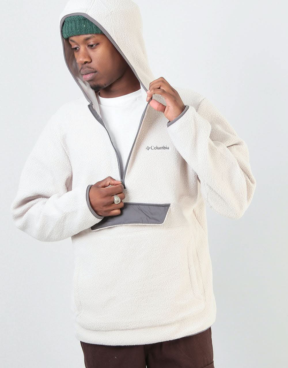 Columbia Rugged Ridge™ Sherpa Pullover Hoodie - Dark Stone/City Grey