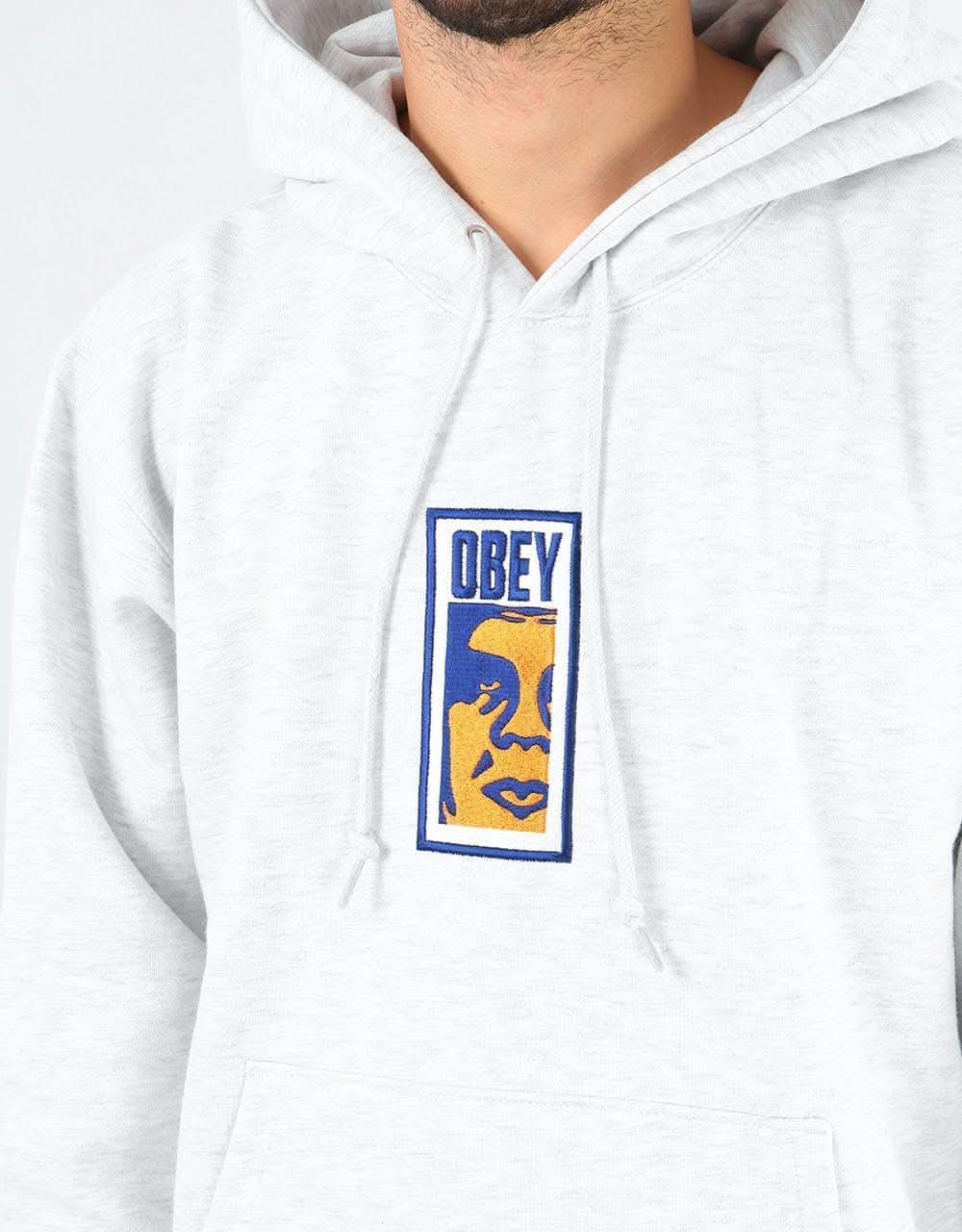 Obey Obey Slim Icon Pullover Hoodie - Ash Grey