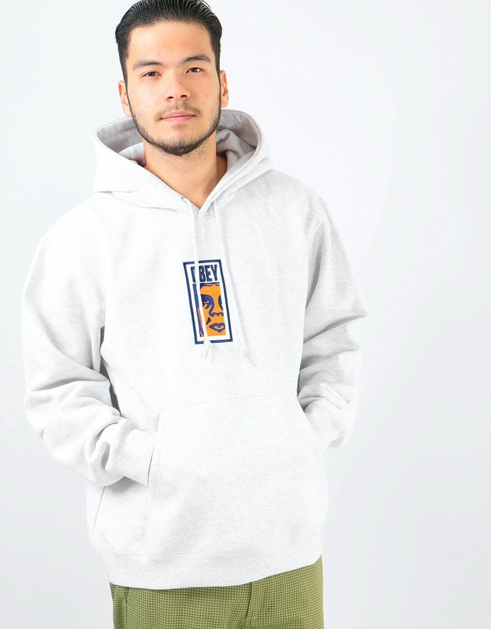 Obey Obey Slim Icon Pullover Hoodie - Ash Grey