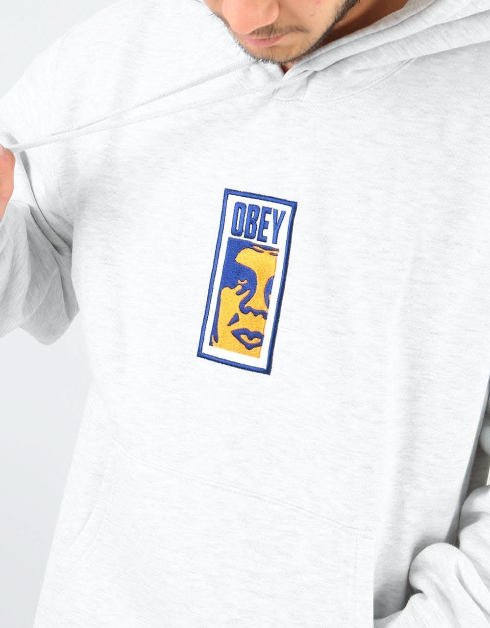 Obey Obey Slim Icon Pullover Hoodie - Ash Grey