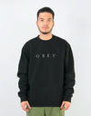 Obey Nouvelle II Crew Sweatshirt - Black