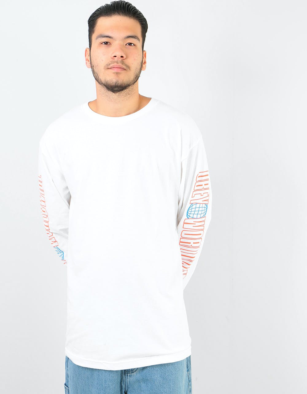 Obey Worldwide 2 L/S T-Shirt - White