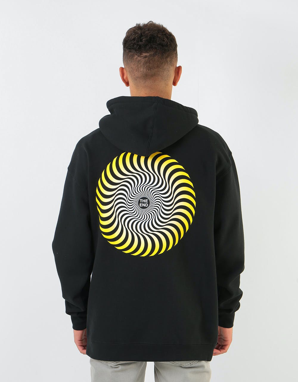 Spitfire Classic Swirl Fade Pullover Hoodie - Black