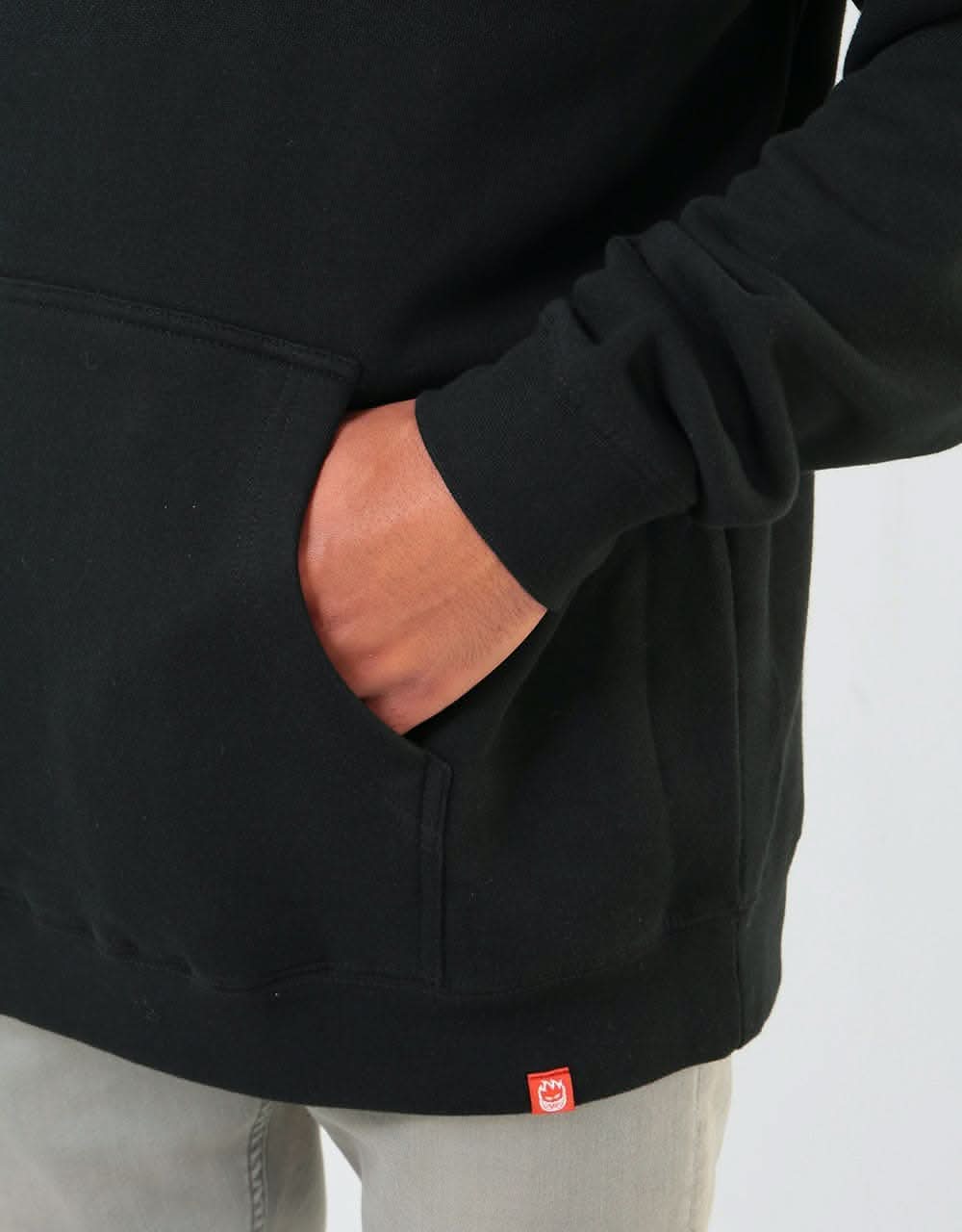 Spitfire Classic Swirl Fade Pullover Hoodie - Black