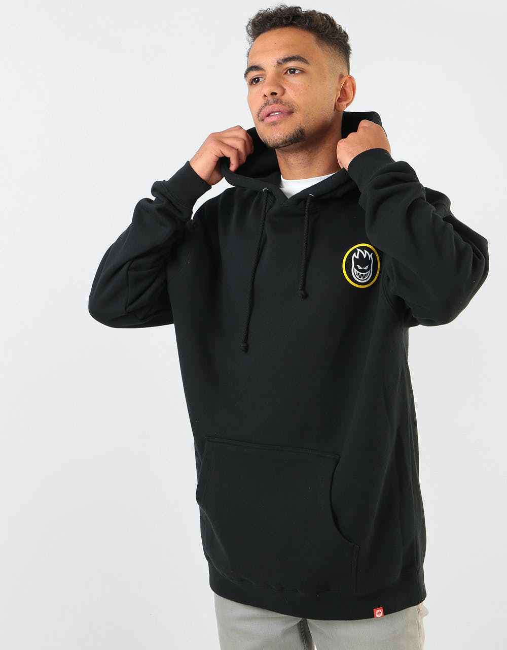 Spitfire Classic Swirl Fade Pullover Hoodie - Black